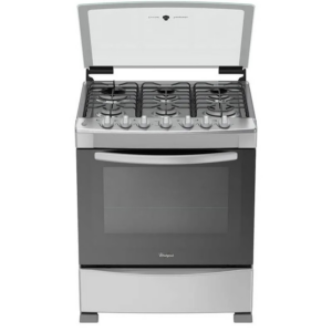 Estufa WHIRLPOOL 6Q 30plg C/Capelo Gris MOD WF7419D