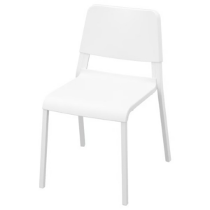 TEODORES Silla Apilable blanca poliproileno p/110 kg